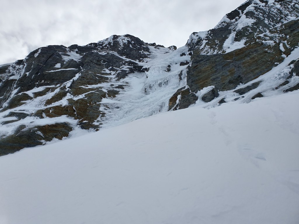 Mt Aspiring west face crux