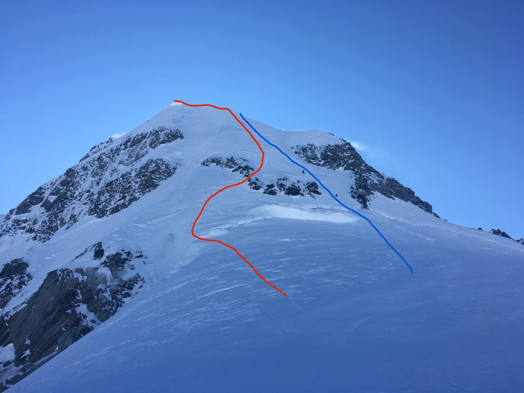 Mt Green climb and ski line
