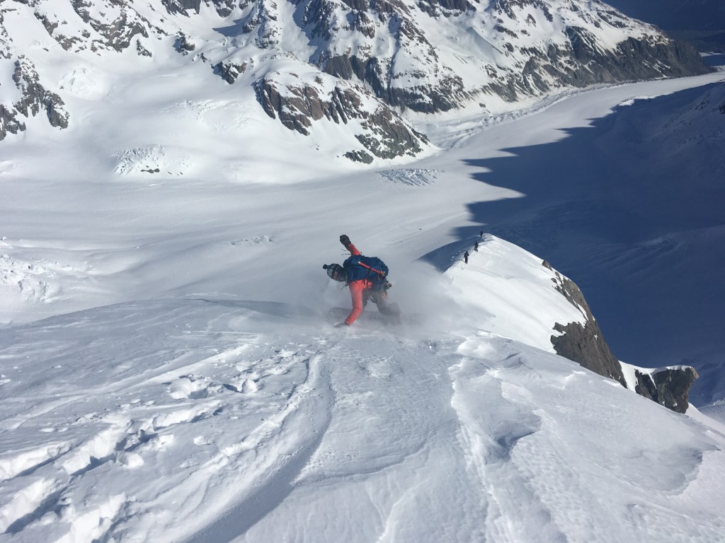 Mt green snowboard descent
