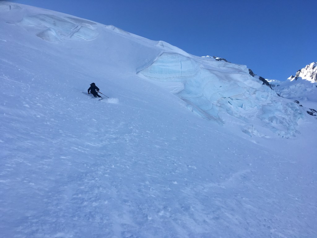 Mt Green ski descent