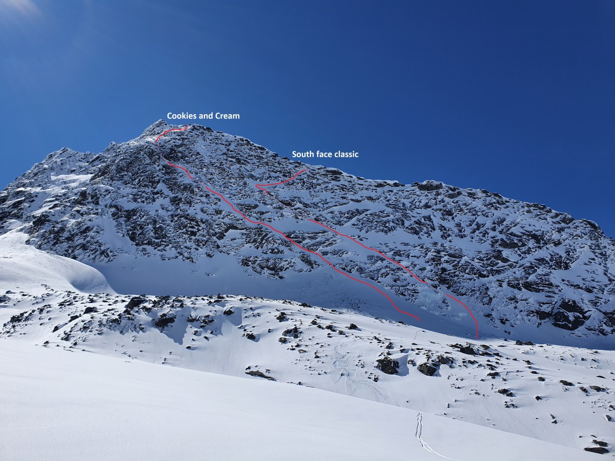 Cookies and Cream, Single Cone South Face,&nbsp;Remarkables